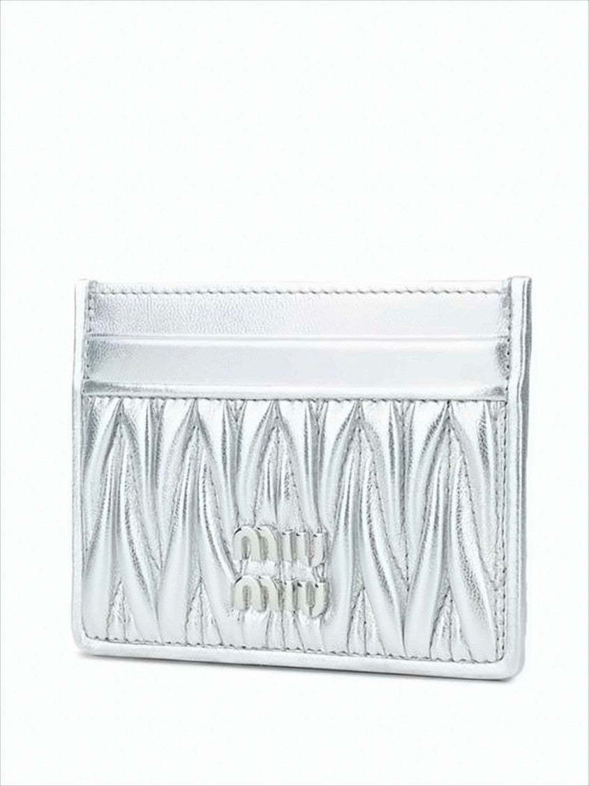 Miu Miu Quilted Nappa Leather Card Wallet