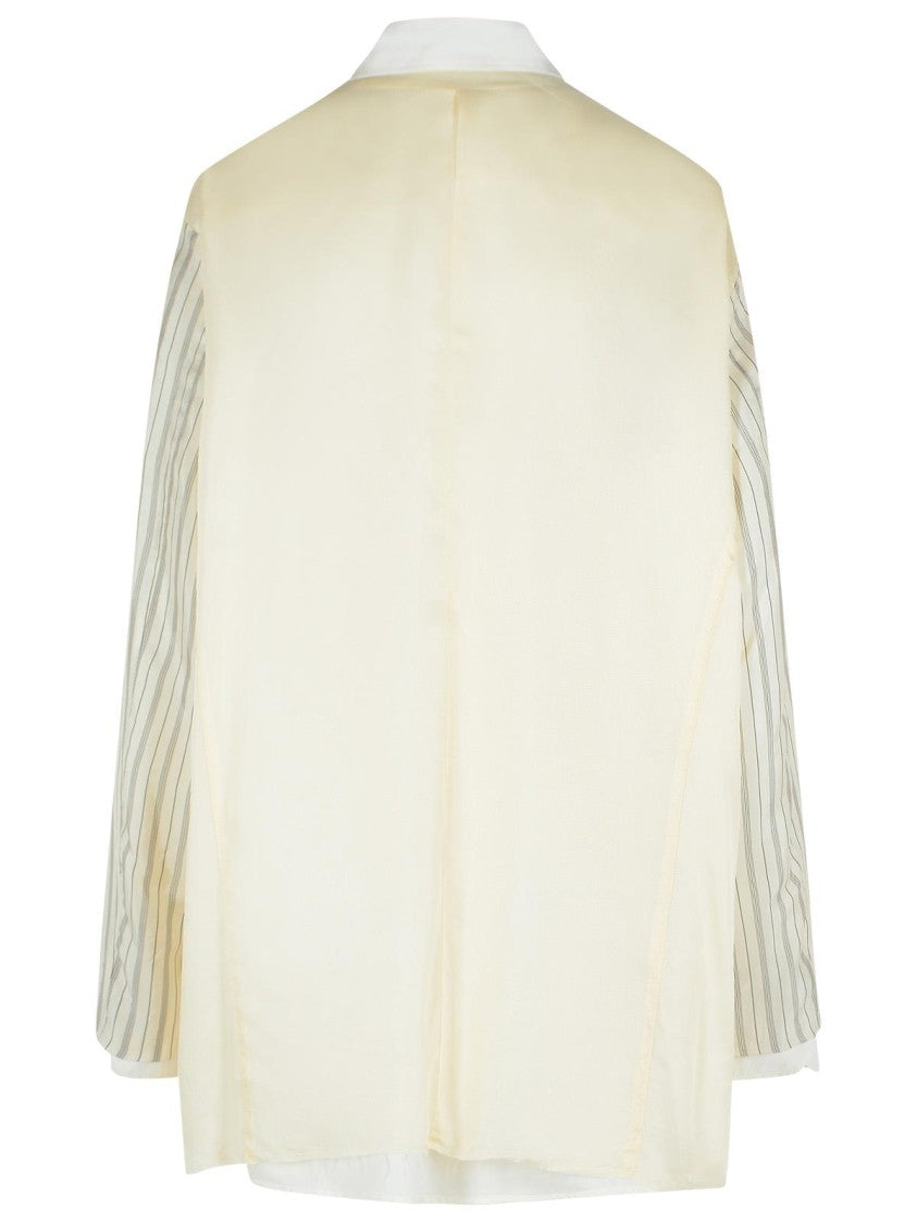 Maison Margiela Ivory Mohair Blend Jacket