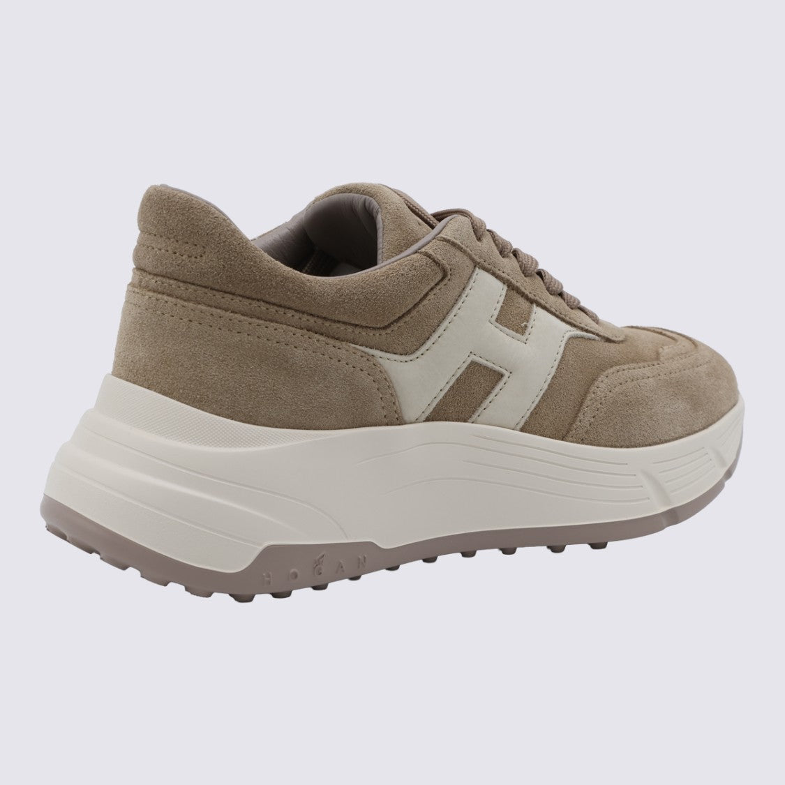 Hogan Suede Sneakers With Chunky Sole And Contrasting Detail