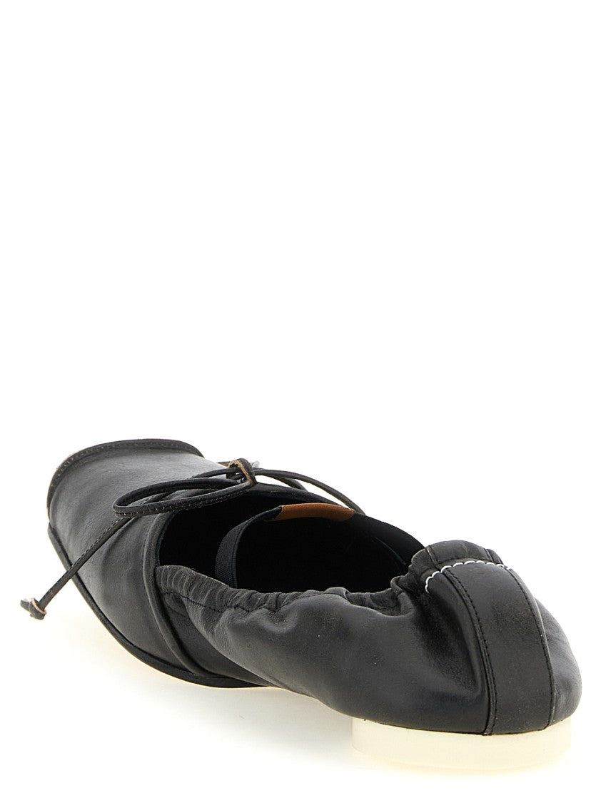 Mm6 By Maison Margiela Square Toe Ballet Flats