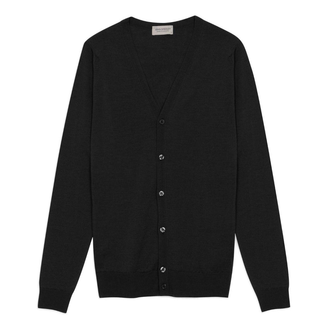 John Smedley V-Neck Cardigan In Extra Fine Merino Wool