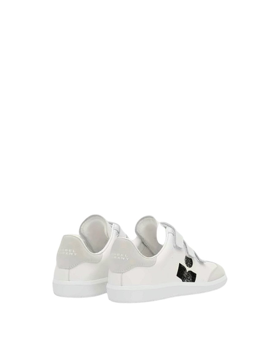 Isabel Marant Low-Top Leather Sneakers With Suede Accents