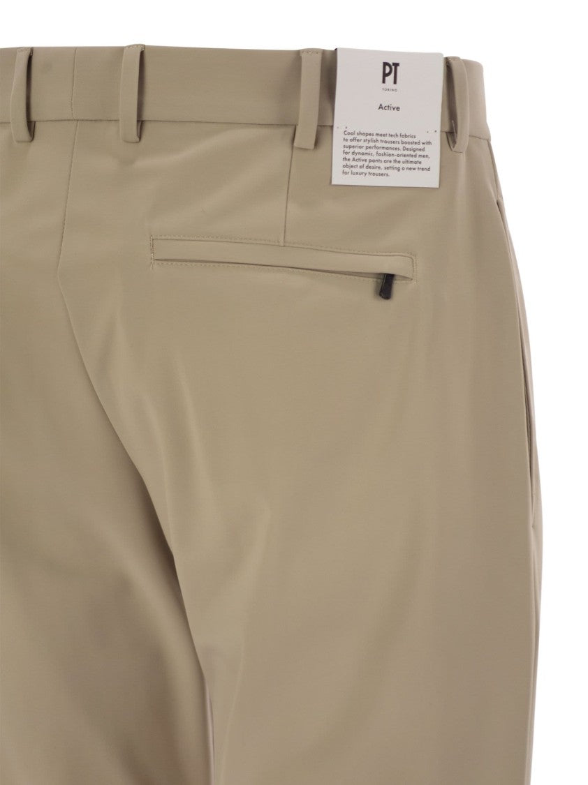 Pt Torino Epsilon' Trousers In Technical Fabric