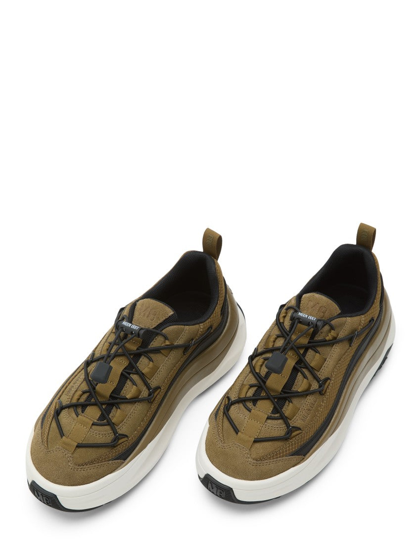 Moon Boot Brown Suede And Polyester Sneakers