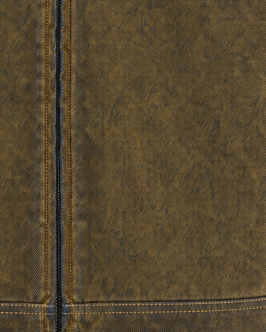 Daily Paper Olive Green Short Vintage Denim Jacket