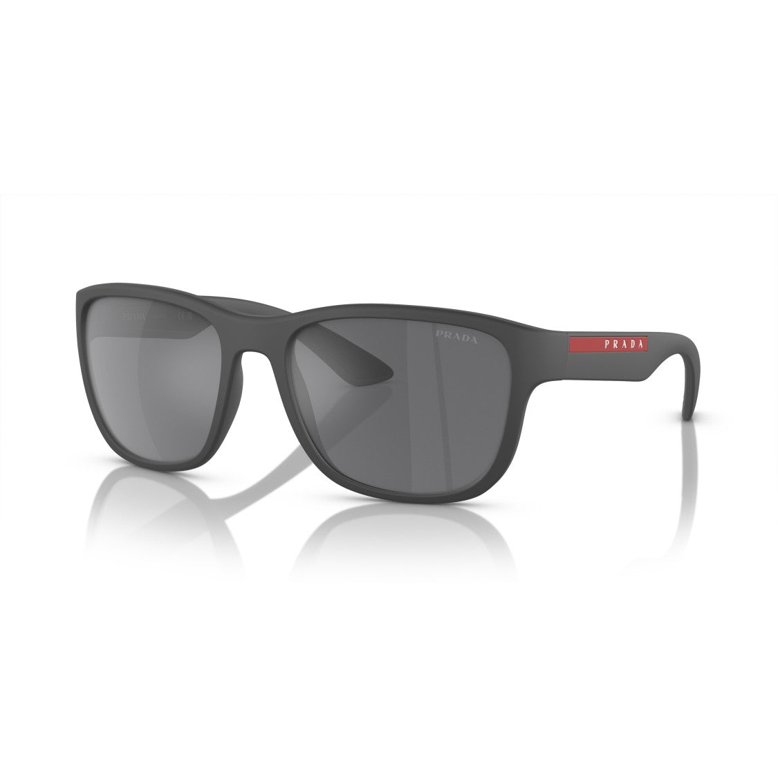 Prada Linea Rossa 0Ps 01Us Matte Black Rectangular Sunglasses
