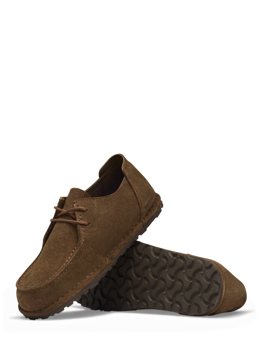 Birkenstock Carafe Utti Lace N Moccasin Lace-Up Suede Flats