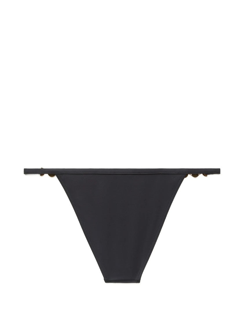 Versace Low-Rise Minimalist Swim Slip With Gold Accents