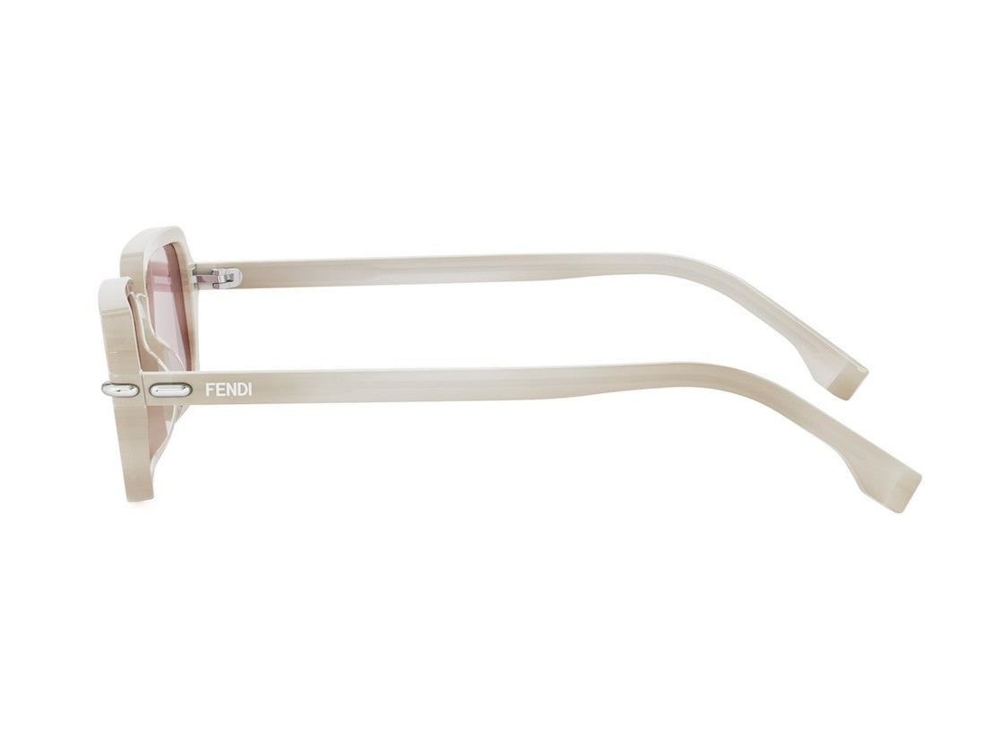 Fendi Fe40174i Translucent Acetate Rectangular Sunglasses