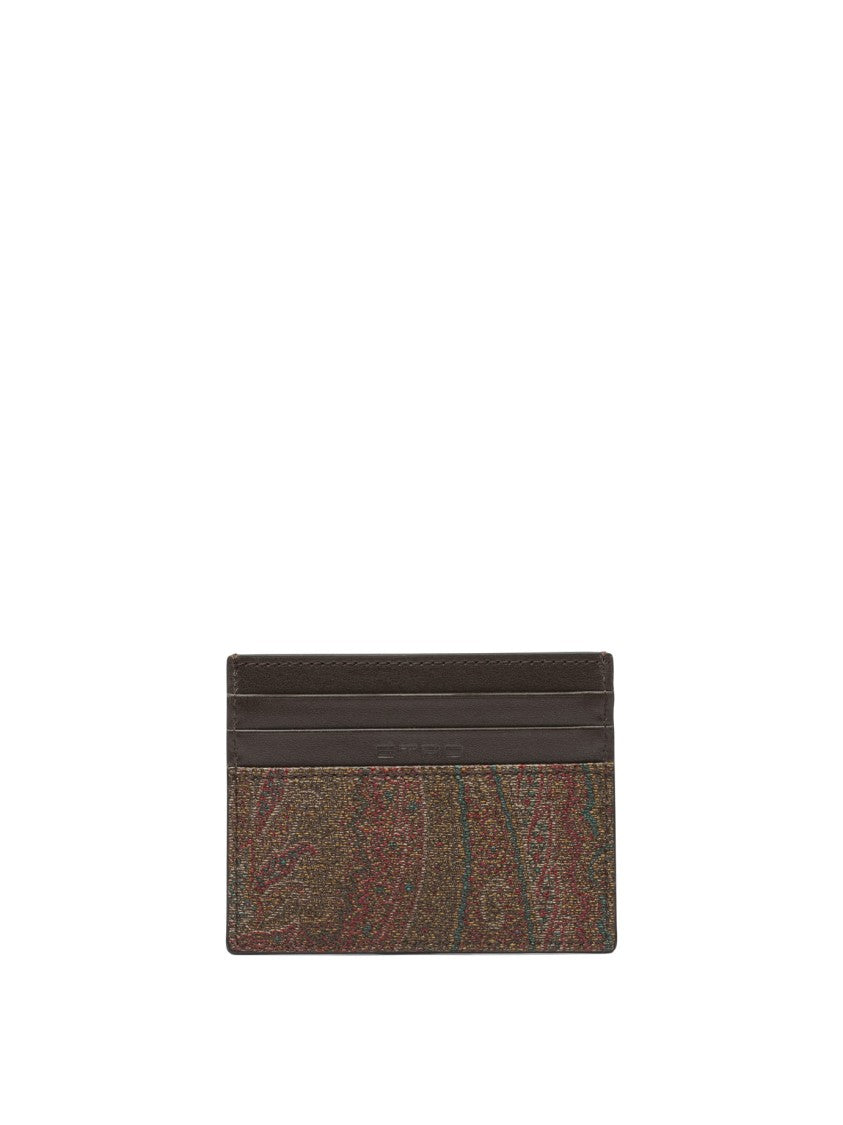 Etro "Arnica" Card Holder With Pegasus