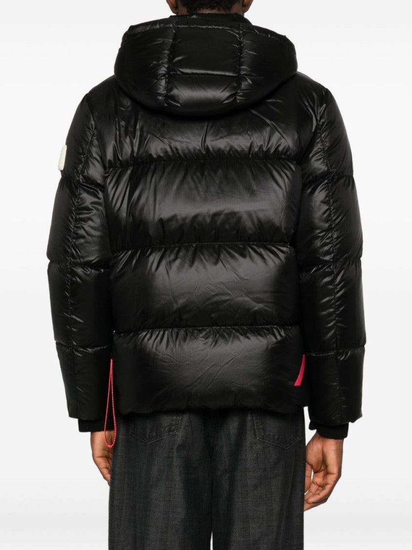 After Label Black Puffer Jacket With Hood