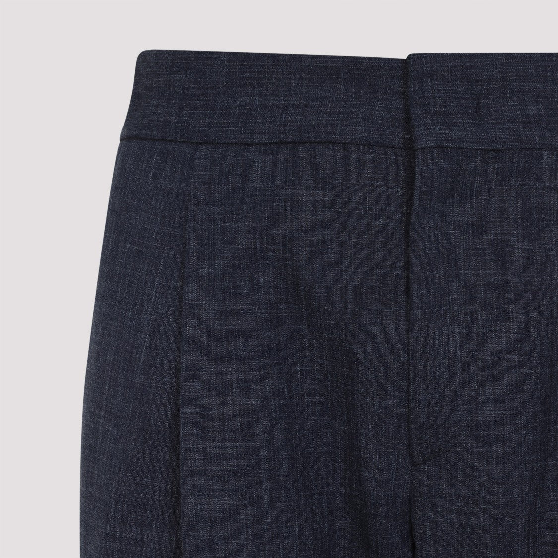 Giorgio Armani Parisian Night Blue Virgin Wool Trousers