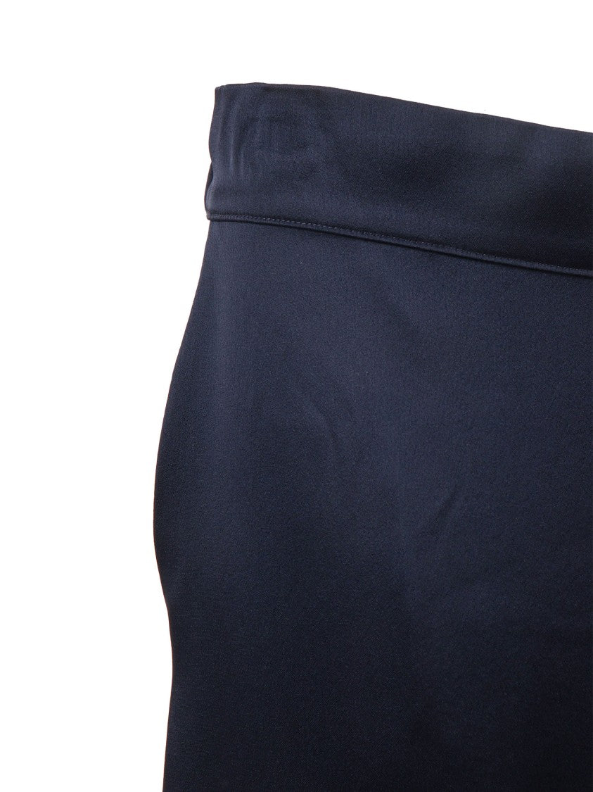 Clips High Waisted Silky Straight-Leg Pants
