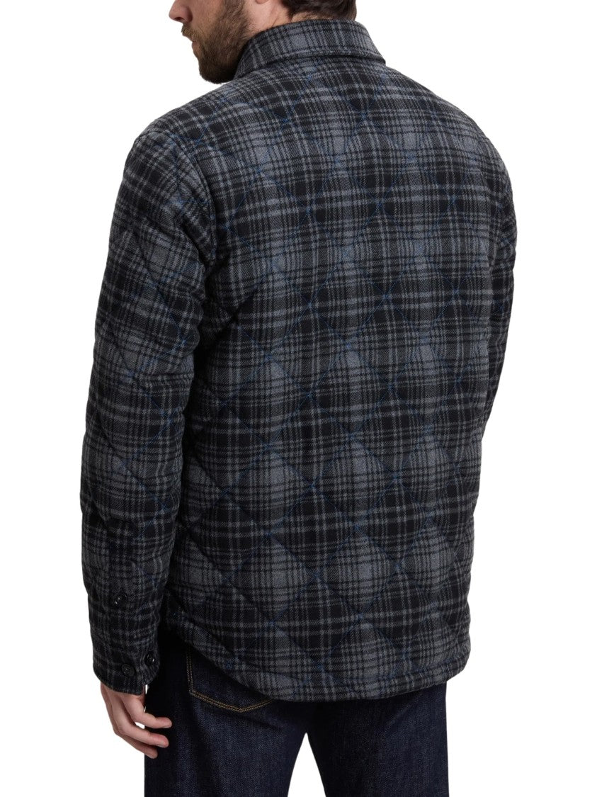 Woolrich Checked Quilted Padded Shirt Jacket