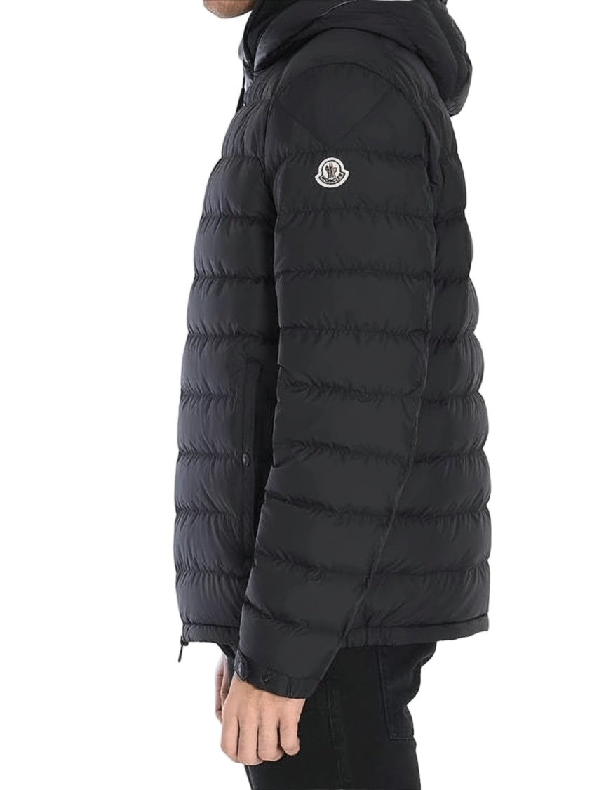 Moncler Quilted Black Padded Jacket With Hood
