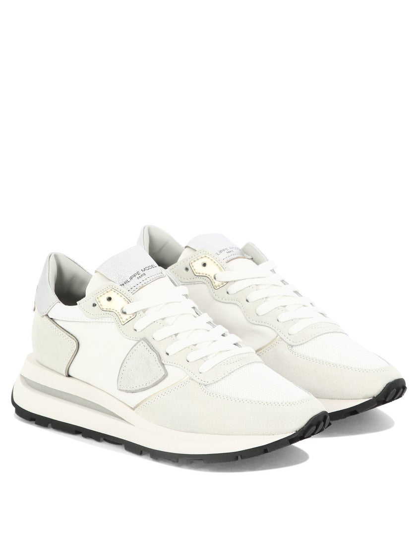 Philippe Model Paris Sleek Low-Profile Sneakers With Metallic Accents