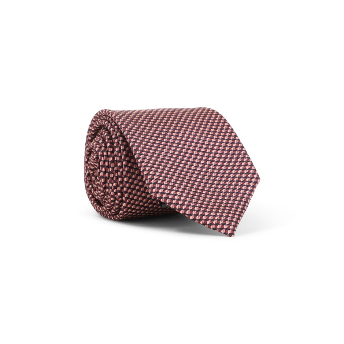 Brioni Check Pattern Silk Tie With Refined Texture