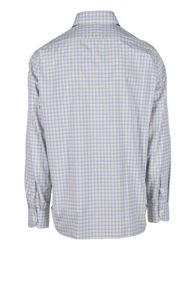 Luigi Borrelli Napoli Checkered Button-Up Shirt In Green