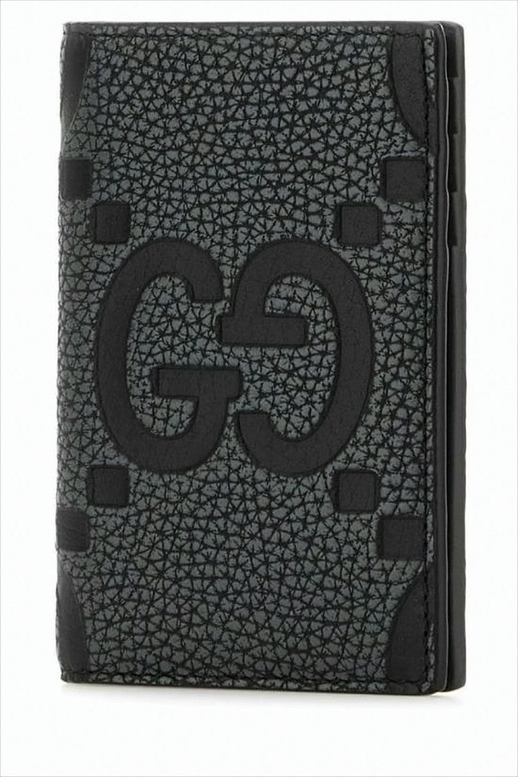 Gucci Textured Leather Wallet With Embossed Logo