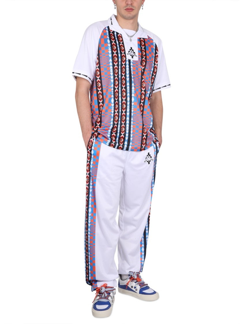 Marcelo Burlon Jogging Pants With High Neck And Zipper Closure