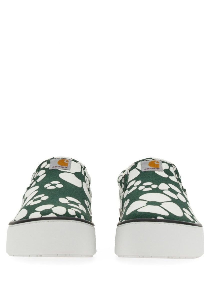Marni X Carhartt Wip Slip-On Sneakers With Bold Floral Pattern