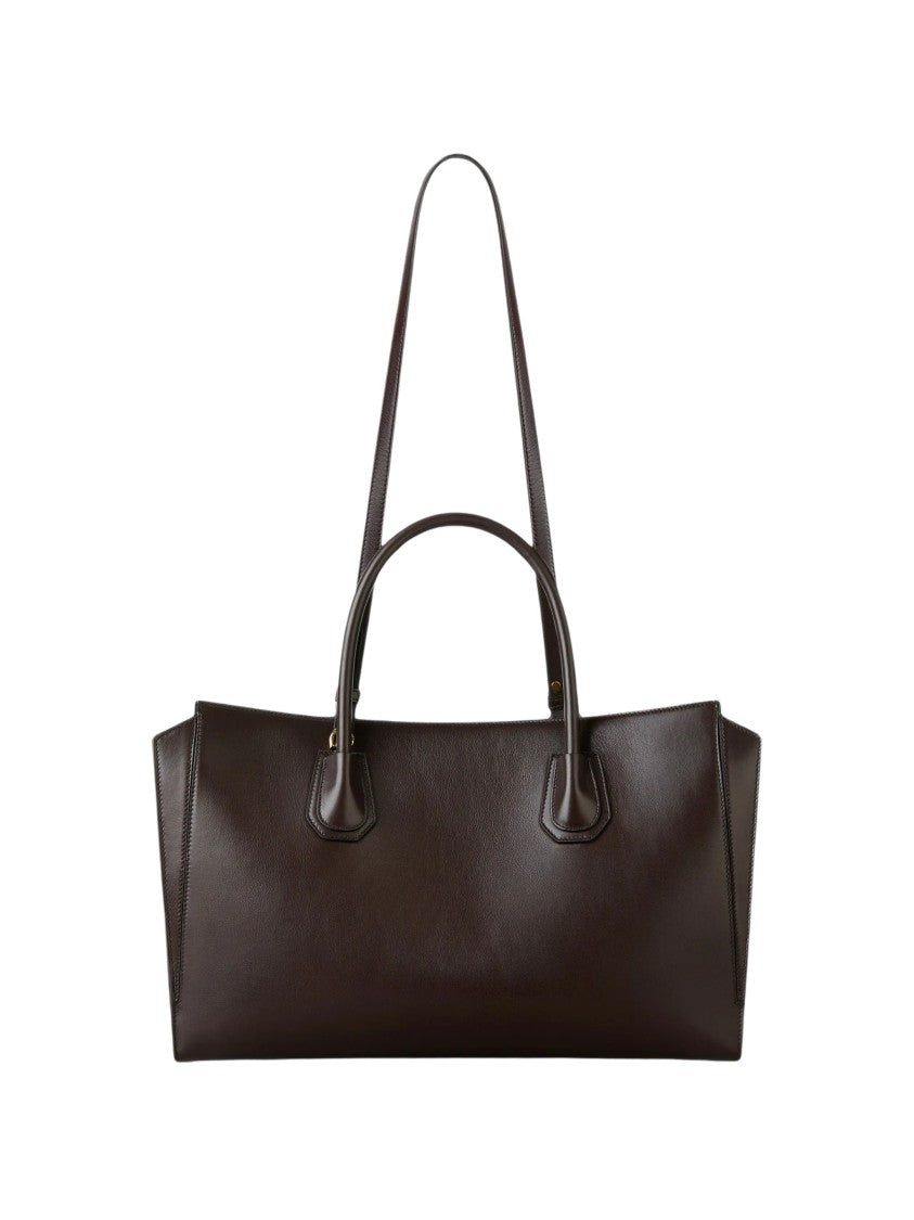 Givenchy Dark Brown Calf Leather Medium Antigona Catchall Tote Bag