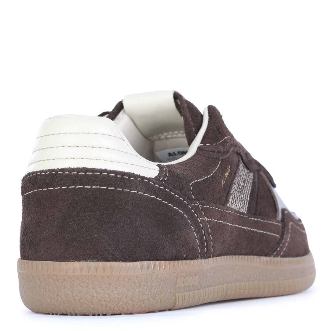 Alohas Brown Suede Leather Lace-Up Sneakers
