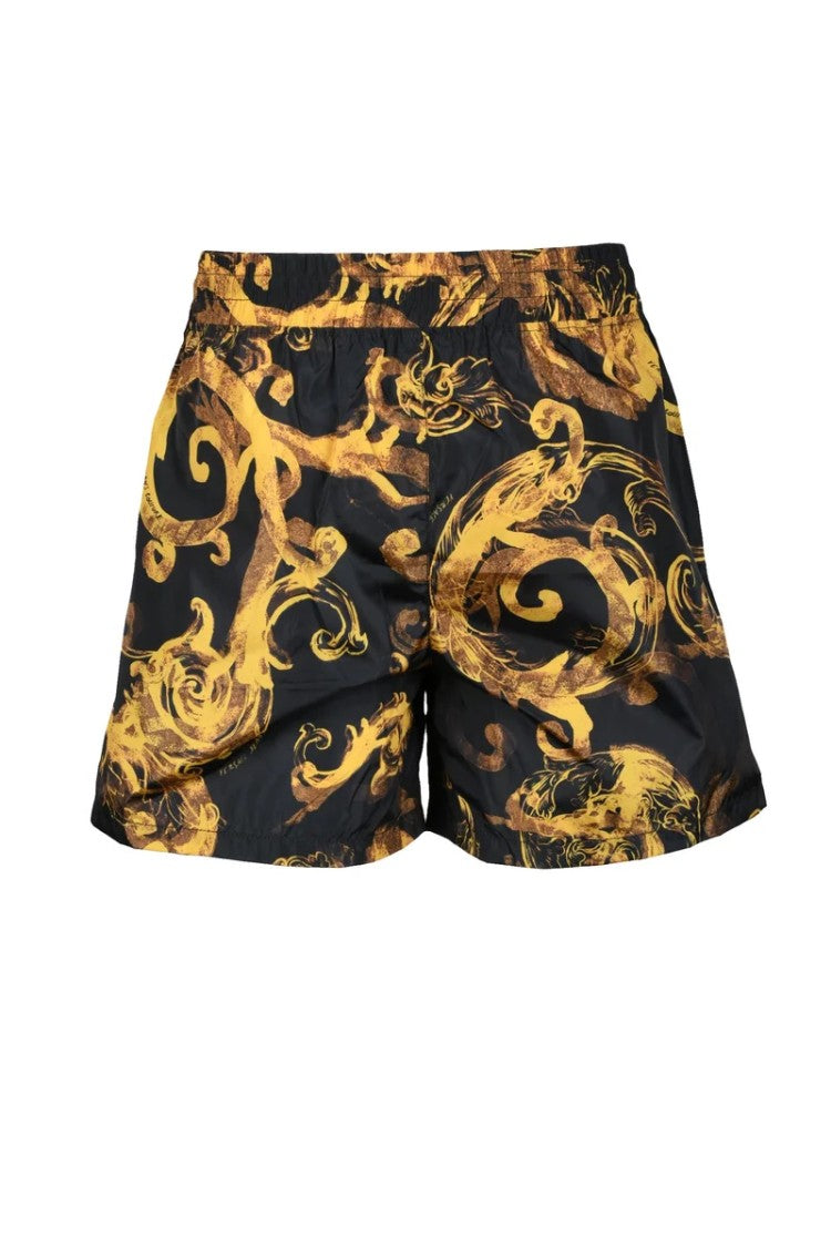 Versace Jeans Couture Nylon Shorts - Black/Gold