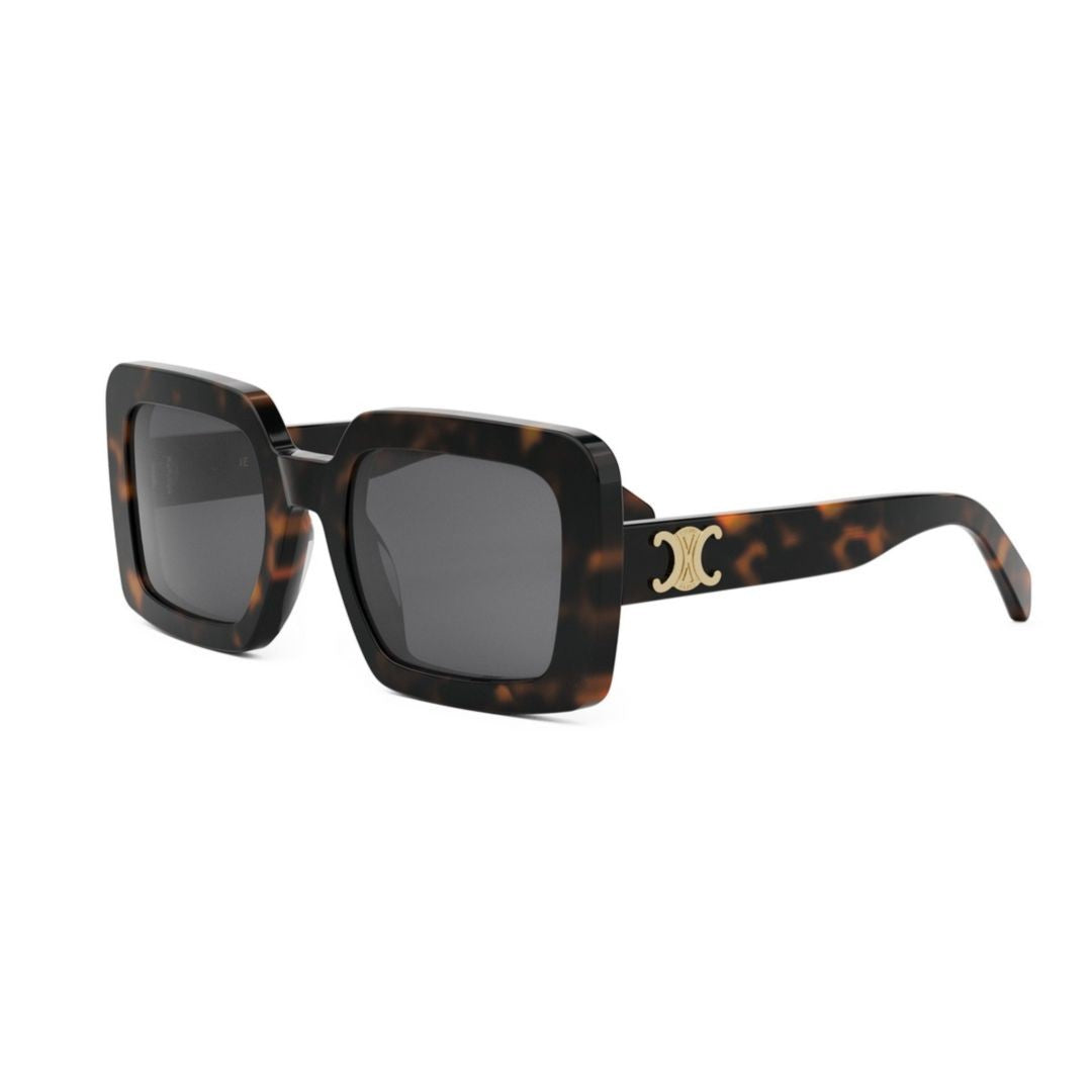 Celine Cl40304u Oversized Tortoiseshell Square Frames