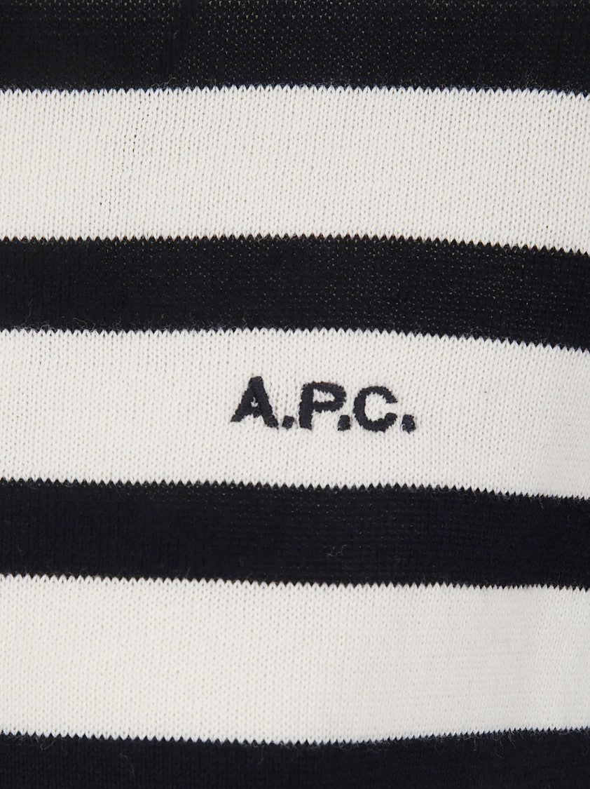 A.P.C. Striped Crew Neck Sweater