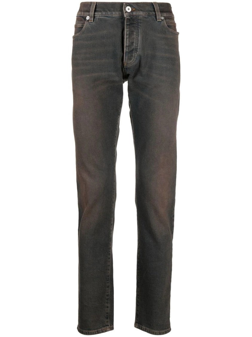Balmain 6 Pkt Slim Dirty Blue Pants