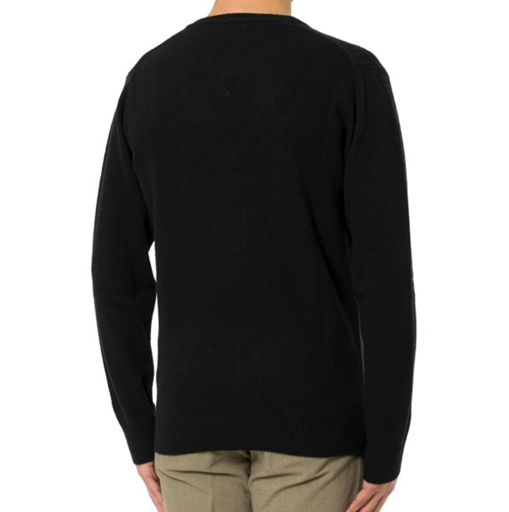 Mc2 Saint Barth Prive Et Dompe 00 Emb Black Crewneck Sweater