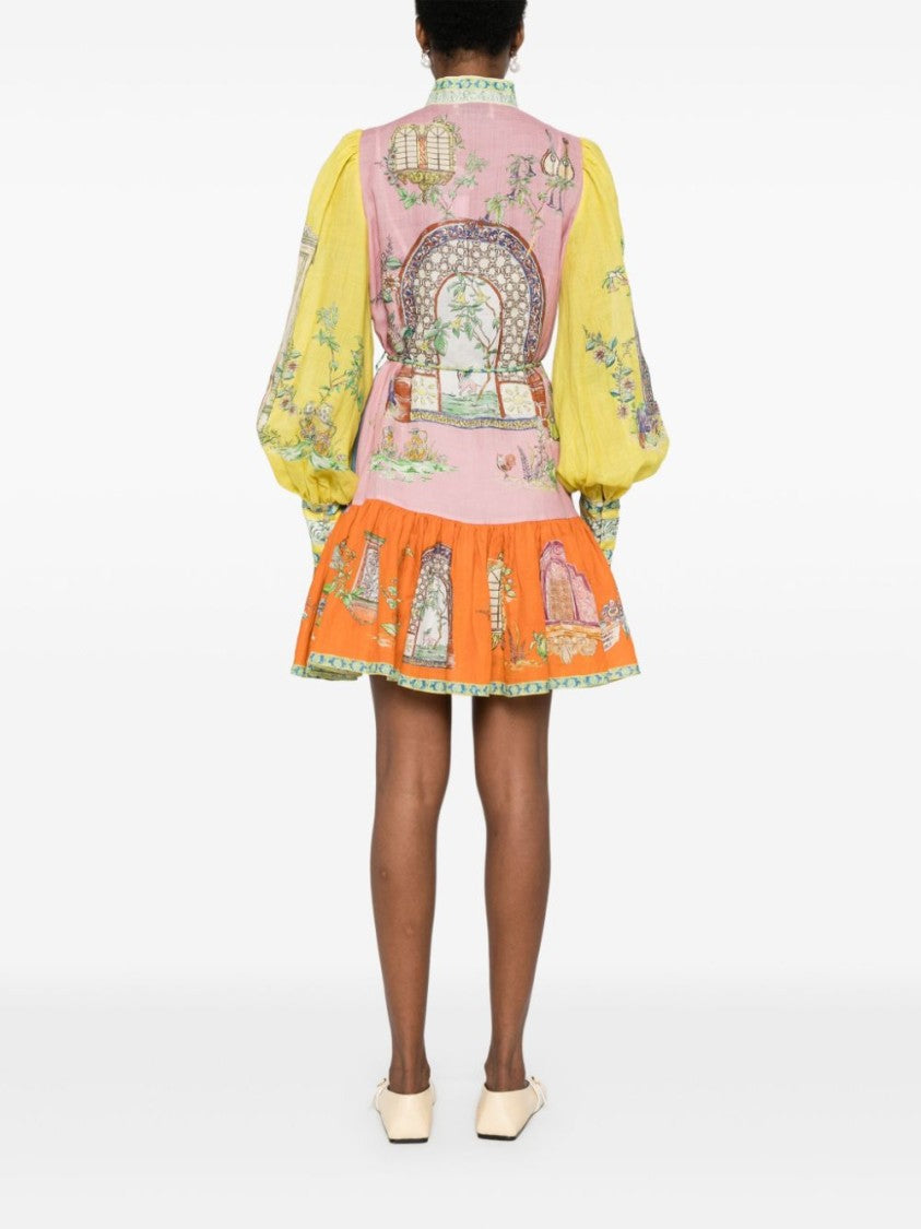 Alemais Multicolored Monte Mini Dress