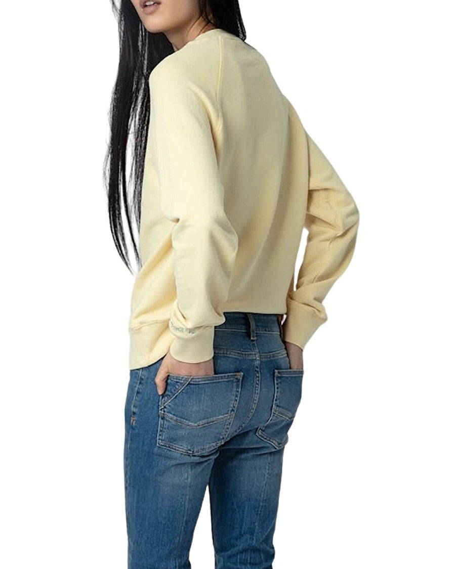 Zadig & Voltaire Light Yellow Relaxed-Fit Sweatshirt