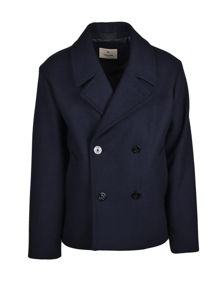 Jack & Jones Double-Breasted Peacoat With Tailored Silhouette