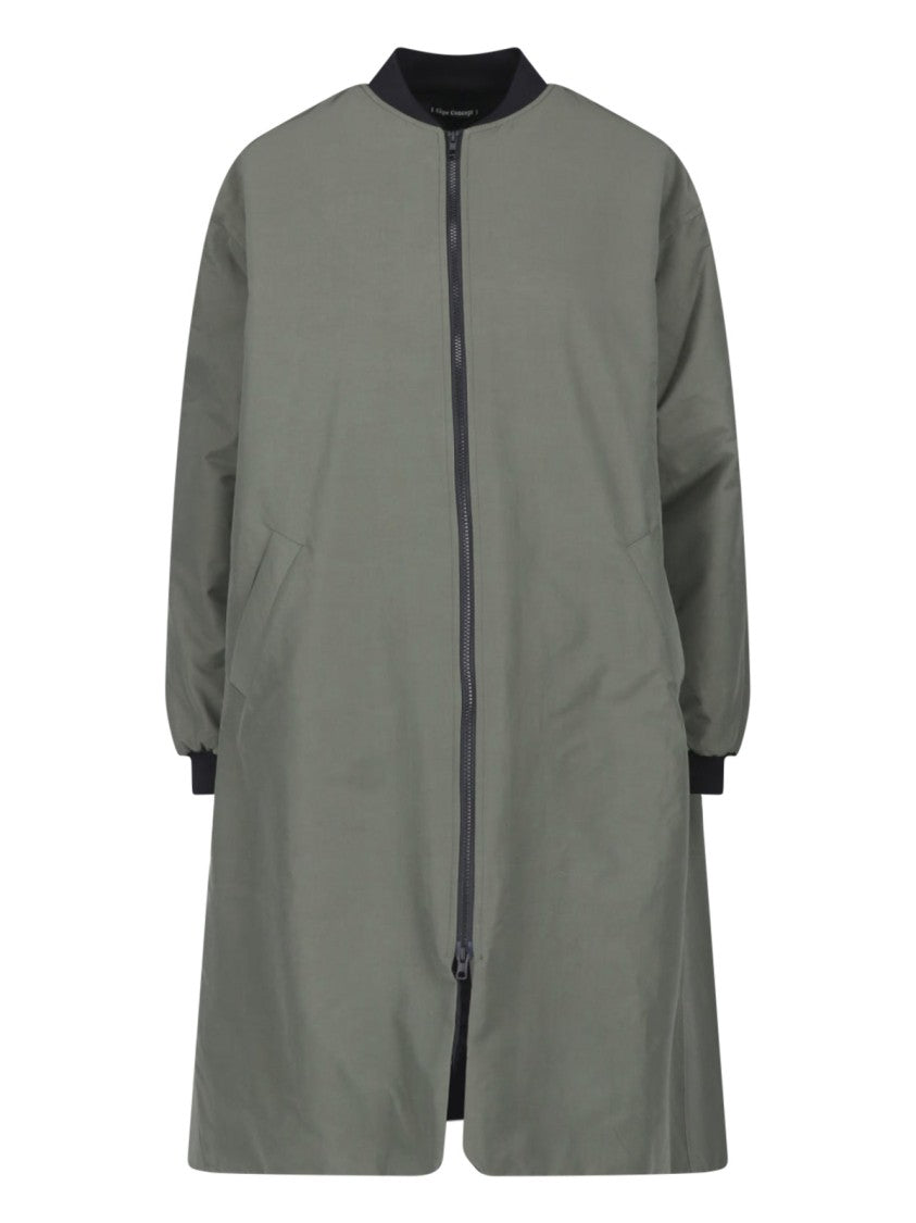 Cape Concept Green Water-Repellent Contrast-Collar Econyl Jacket