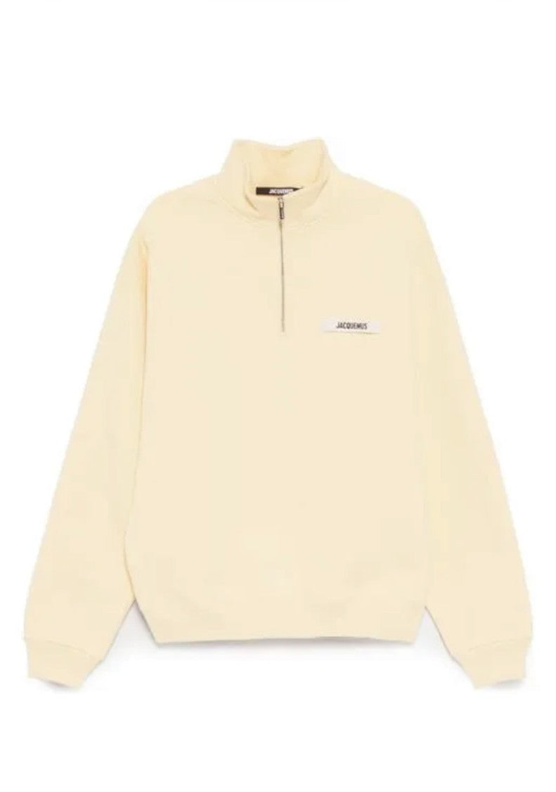 Jacquemus Half-Zip Cotton Fleece Pullover