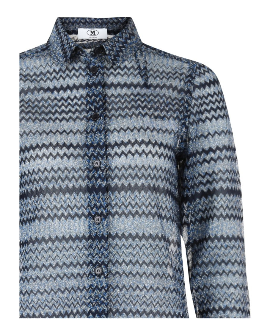M Missoni Signature Zig Zag Patterned Shirt