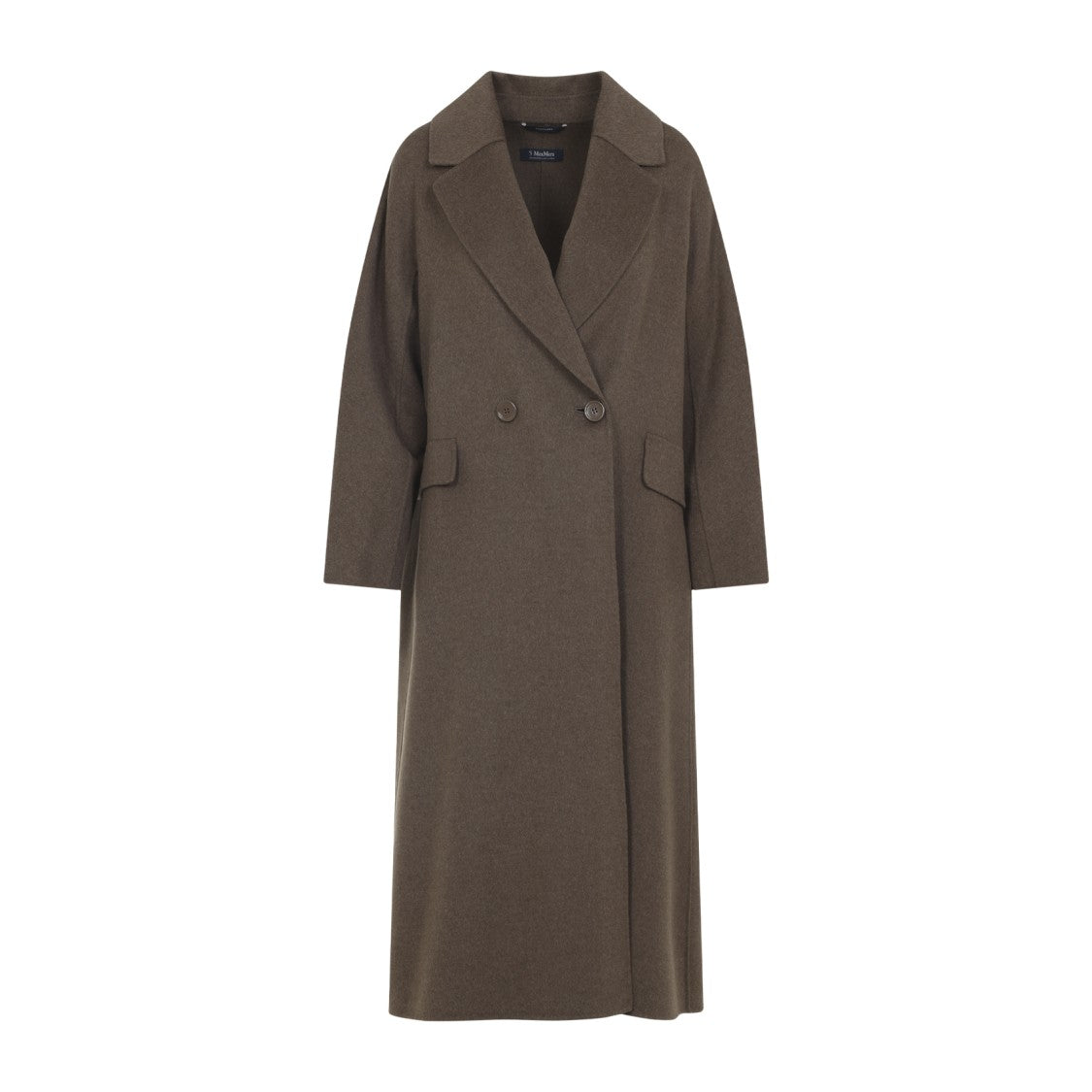 Max Mara Enzo Brown Virgin Wool Coat