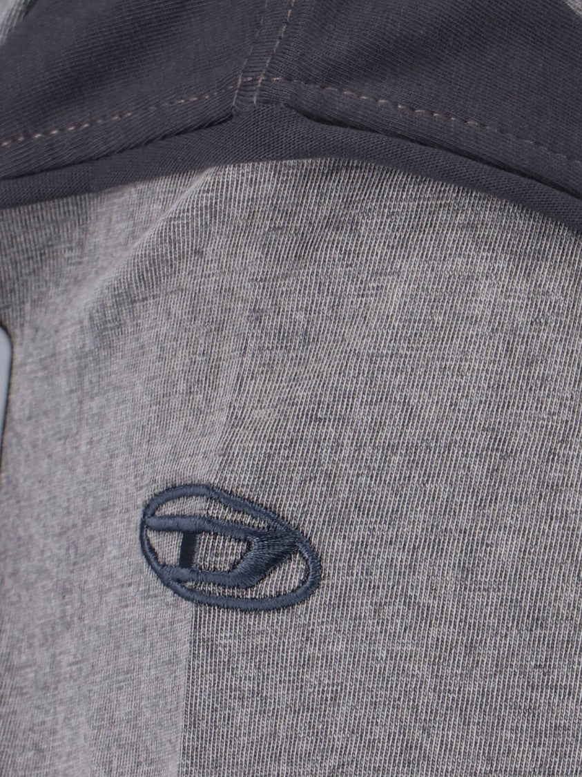 Diesel "Peeloff" T-Shirt With Eagle Print – Grey