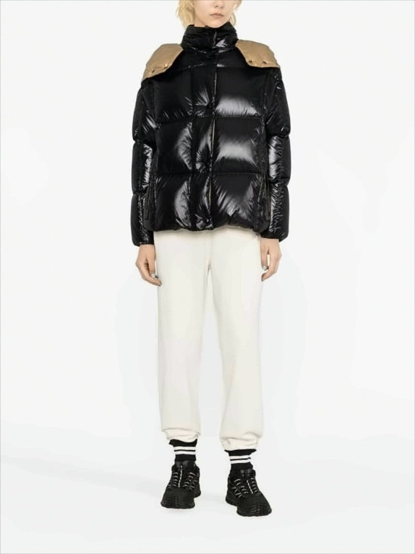 Moncler Glossy Black Quilted Down Puffer Coat