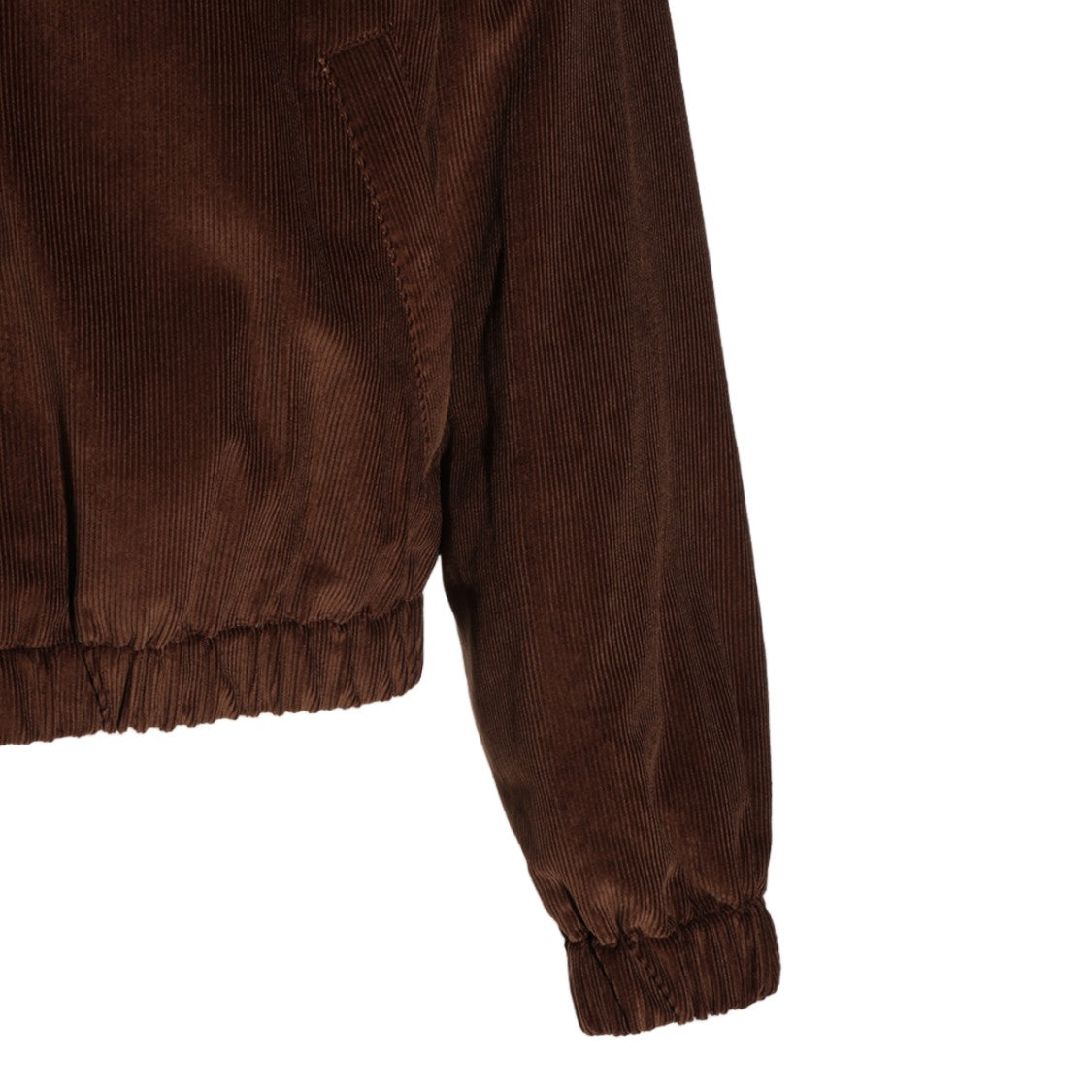 Ami Paris Brown Corduroy Embroidered Logo Jacket