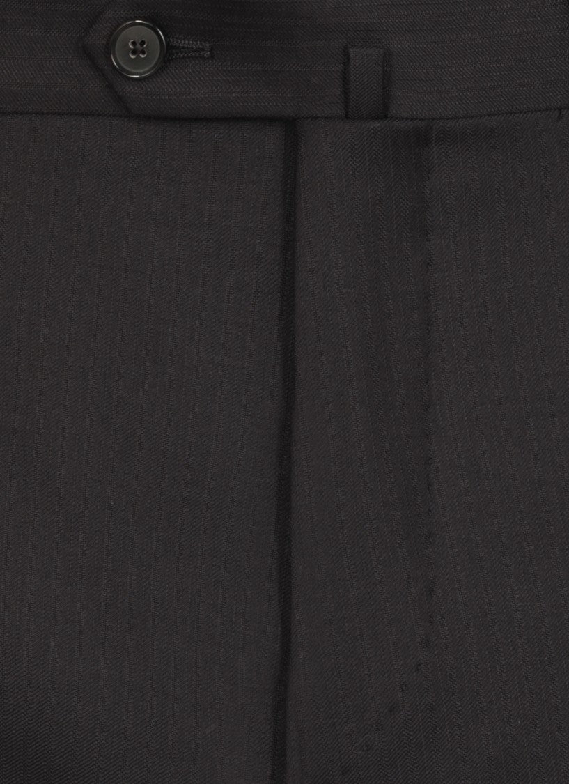 Caruso Dark Blue Caruso Wool Suit