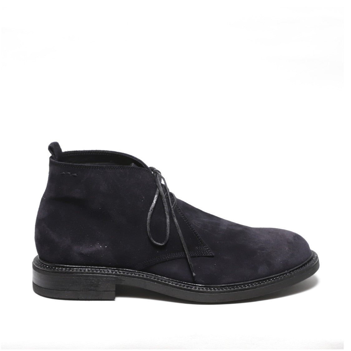 Alexander Hotto Deep Blue Suede Ankle Boot