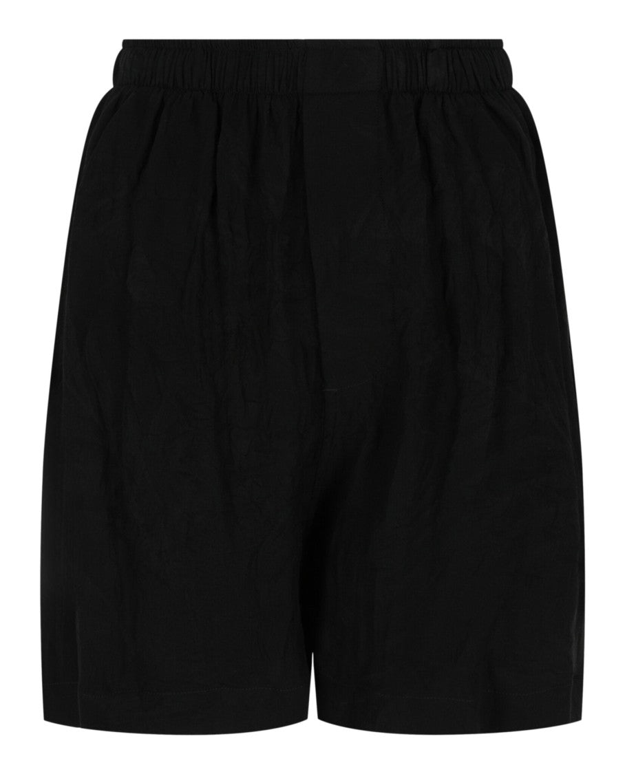 Balenciaga Tropical Flower Embroidered Silk Pajama Shorts