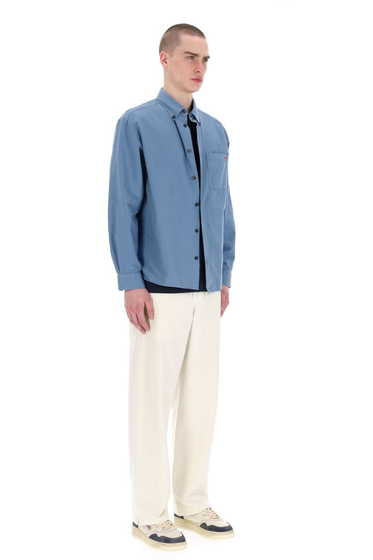 A.P.C. Cotton Button-Down Shirt With Pocket
