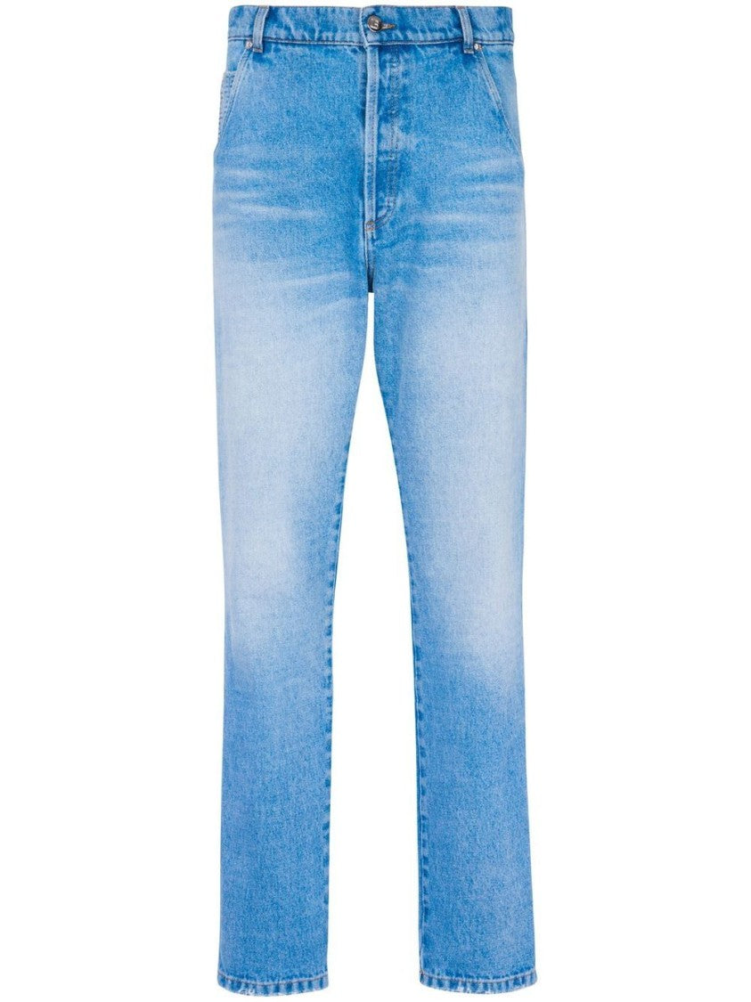 Balmain Light Blue Slim-Fit Jeans