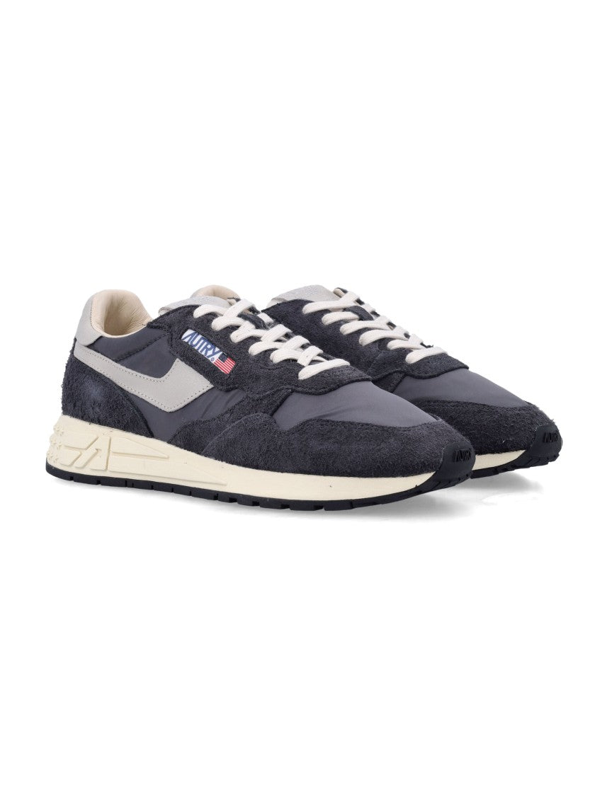 Autry Reelwind Retro Suede Nylon Running Sneakers