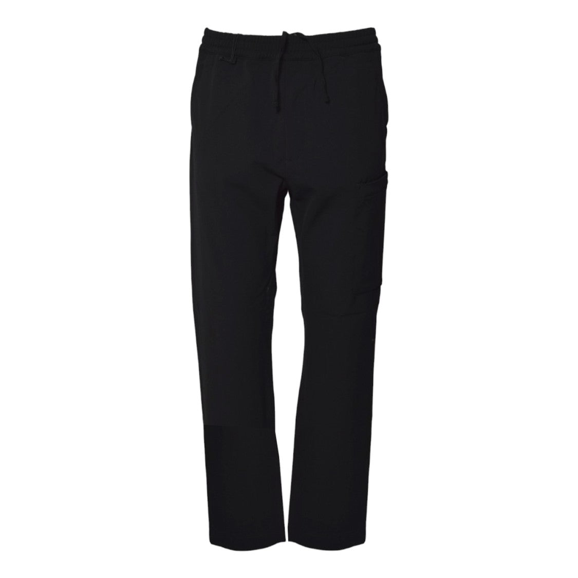 C.P. Company Relaxed-Fit Black Trousers With Elastic Waistband And Utility Pockets