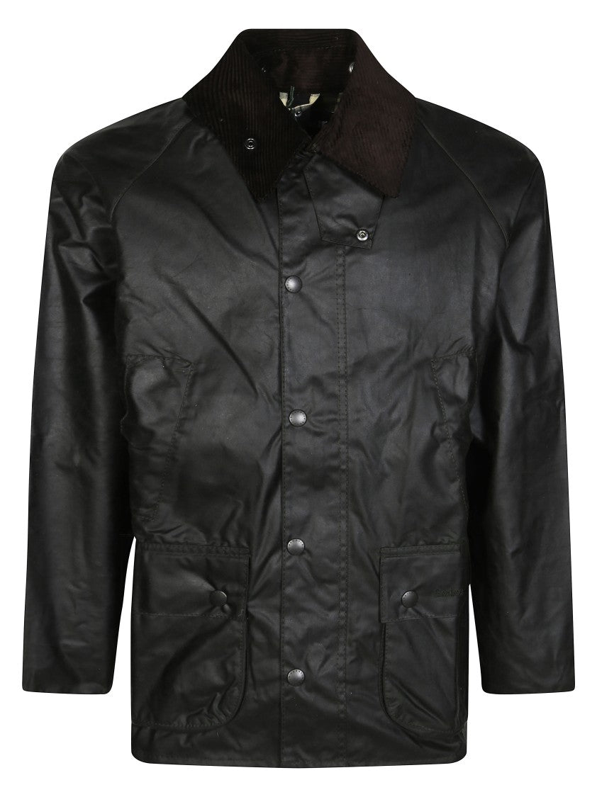 Barbour Black Bedale Waxed Cotton Jacket
